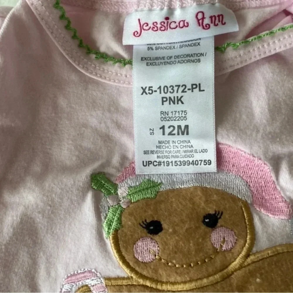 Baby girl Christmas/ winter themed Outfit lot/bundle size 12 months - Picture 5 of 7